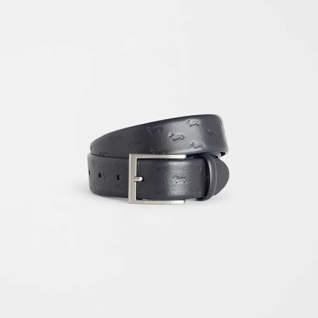 Cintura in pelle nera